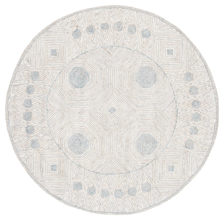 Safavieh Micro Loop Mlp631G Silver/Beige Rug.