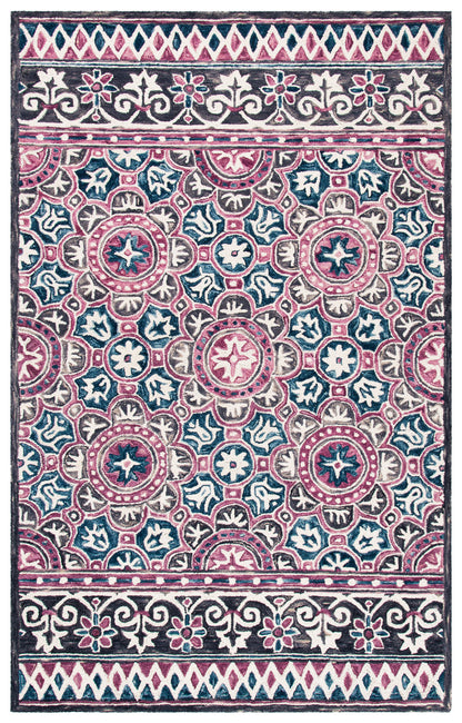 Safavieh Micro Loop Mlp632A Ivory/Pink Area Rug