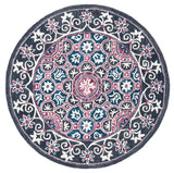 Safavieh Micro Loop Mlp632A Ivory/Pink Rug.