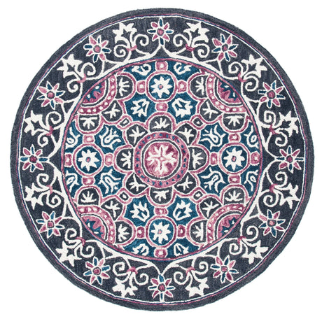 Safavieh Micro Loop Mlp632A Ivory/Pink Rug.