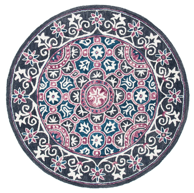 Safavieh Micro Loop Mlp632A Ivory/Pink Rug.