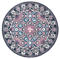 Safavieh Micro Loop Mlp632A Ivory/Pink Area Rug