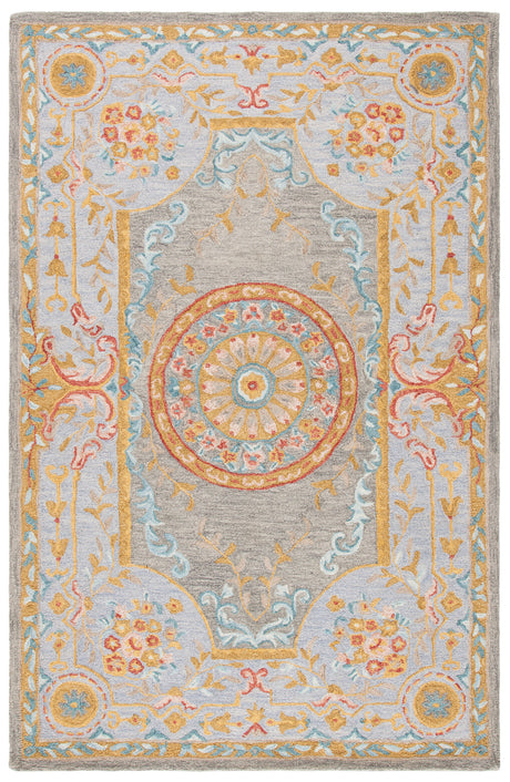 Safavieh Micro Loop Mlp634Y Green/Grey Rug.