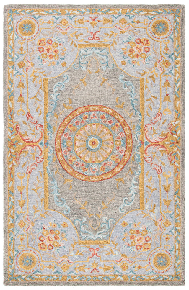 Safavieh Micro Loop Mlp634Y Green/Grey Rug.