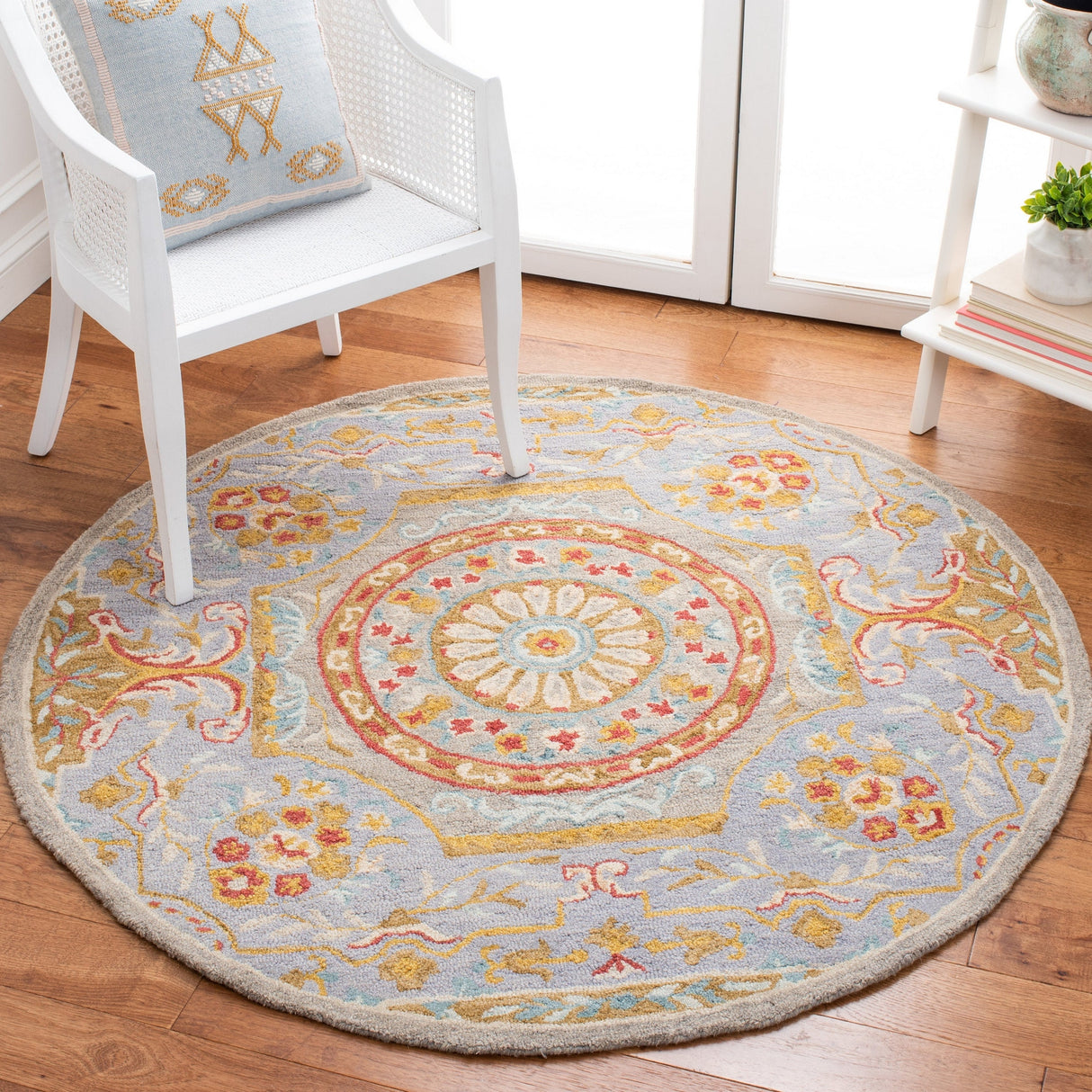 Safavieh Micro Loop Mlp634Y Green/Grey Rug.