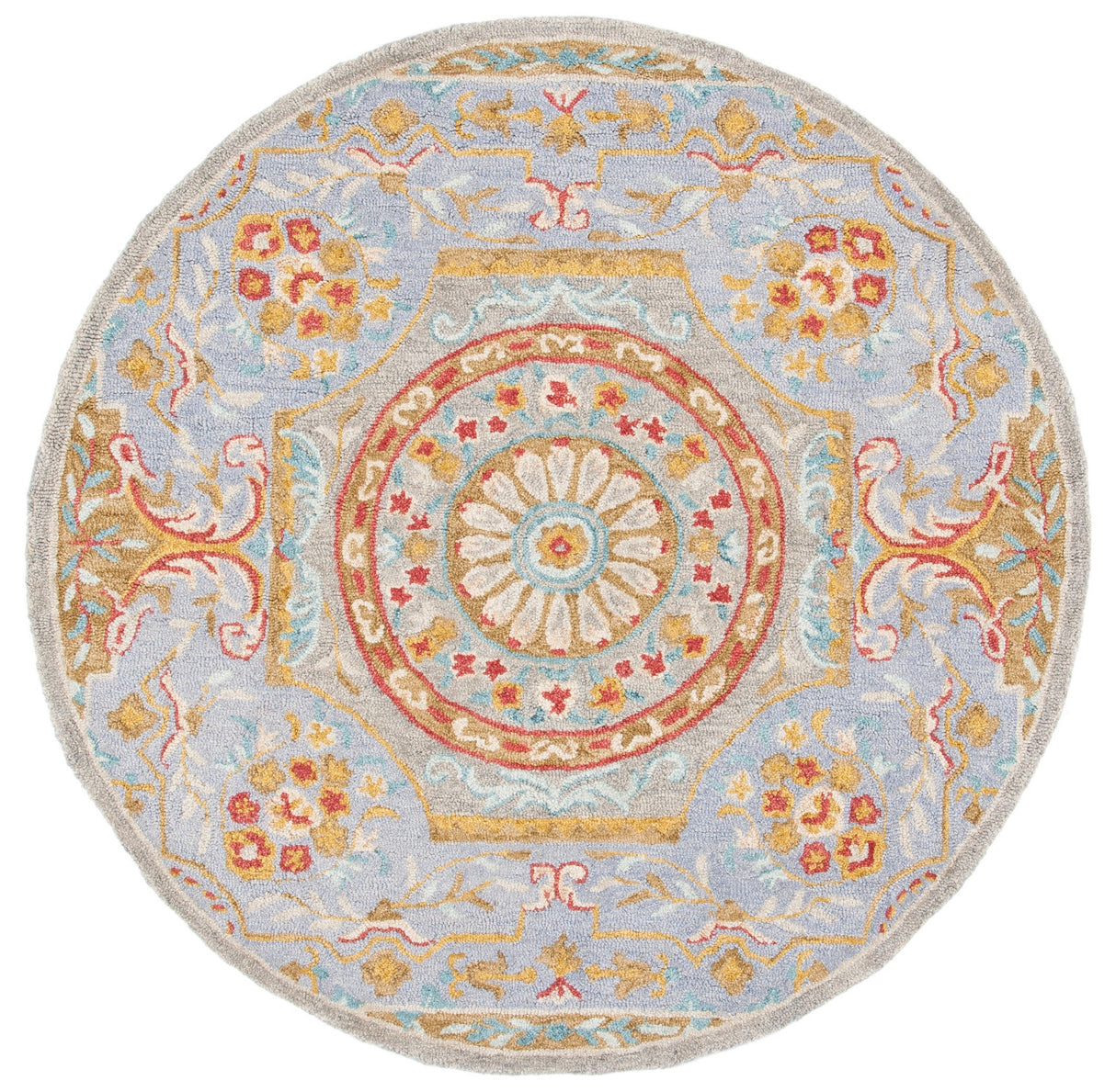 Safavieh Micro Loop Mlp634Y Green/Grey Rug.