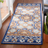 Safavieh Micro Loop Mlp635T Brown/Blue Area Rug