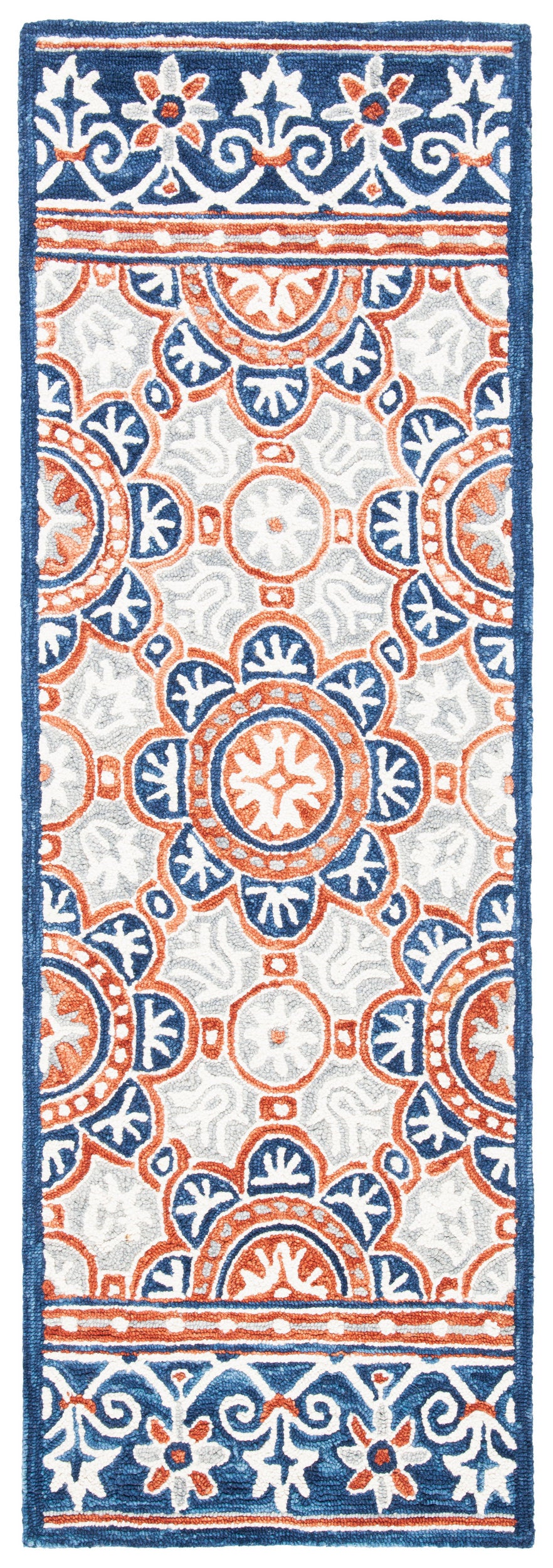 Safavieh Micro Loop Mlp635T Brown/Blue Area Rug