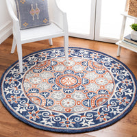 Safavieh Micro Loop Mlp635T Brown/Blue Area Rug