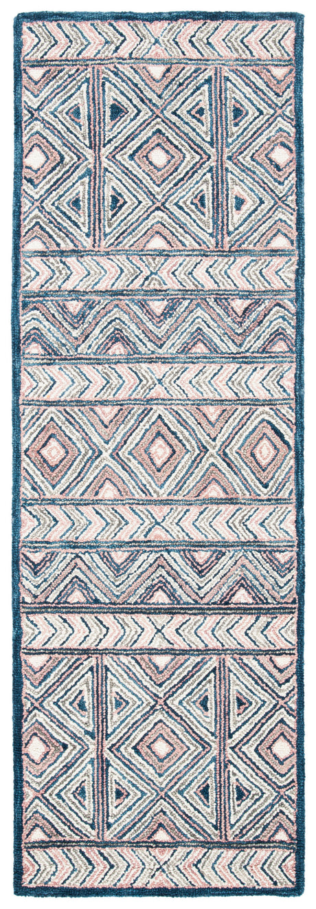 Safavieh Micro Loop Mlp637U Pink/Blue Rug.