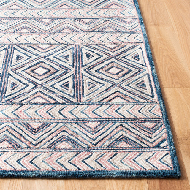 Safavieh Micro Loop Mlp637U Pink/Blue Rug.