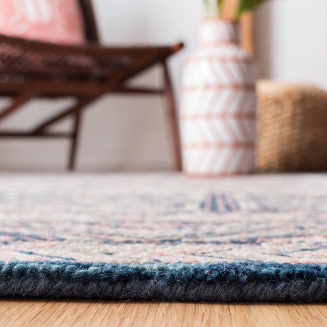 Safavieh Micro Loop Mlp637U Pink/Blue Rug.