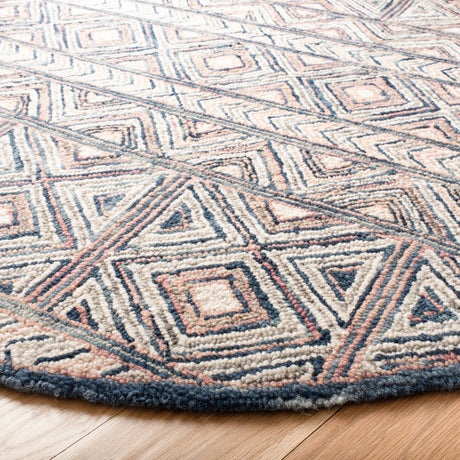 Safavieh Micro Loop Mlp637U Pink/Blue Rug.