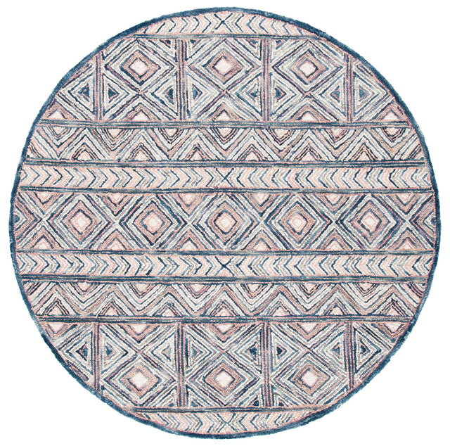 Safavieh Micro Loop Mlp637U Pink/Blue Rug.