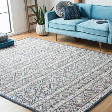 Safavieh Micro Loop Mlp637U Pink/Blue Rug.