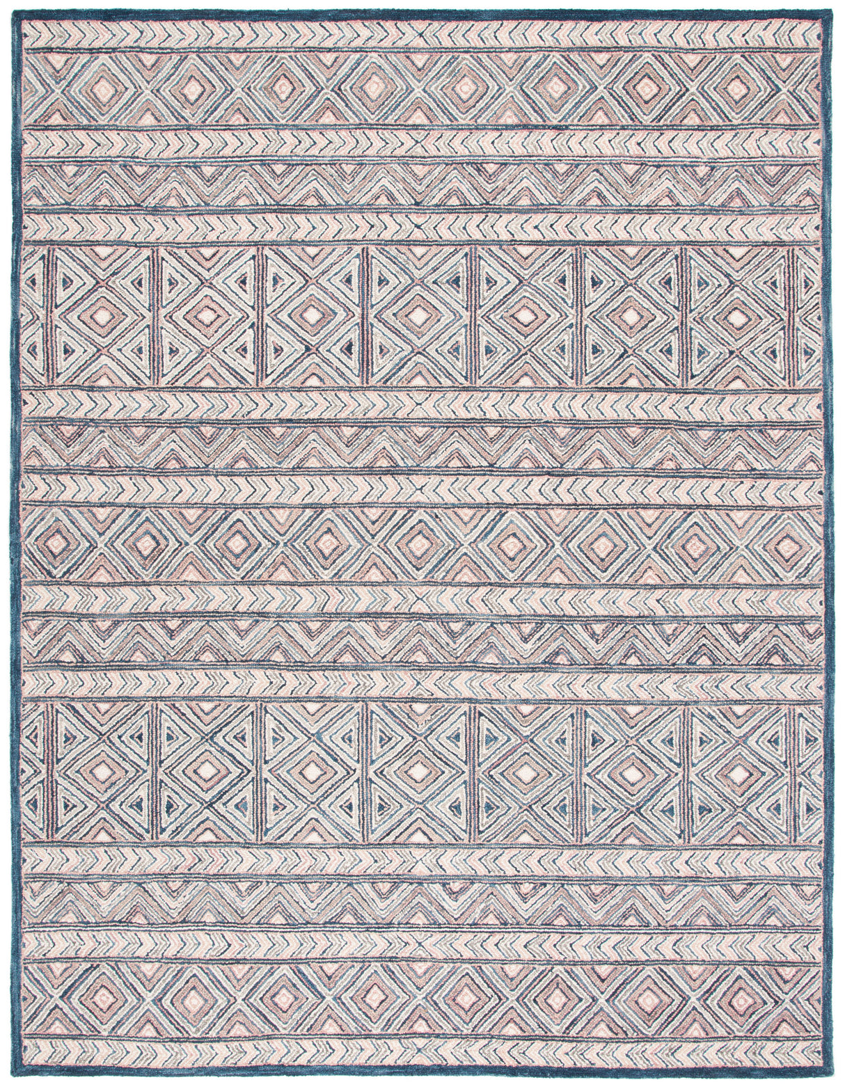 Safavieh Micro Loop Mlp637U Pink/Blue Rug.