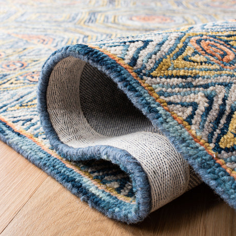 Safavieh Micro Loop Mlp638Y Green/Blue Rug.