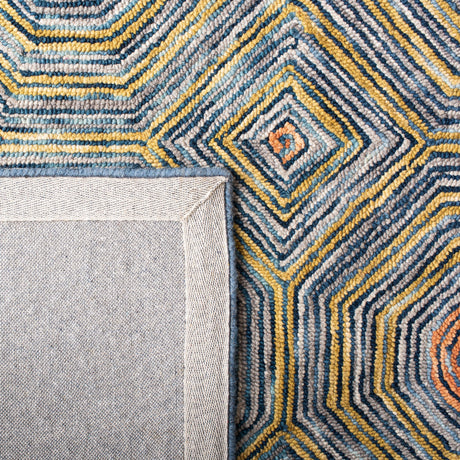 Safavieh Micro Loop Mlp638Y Green/Blue Rug.