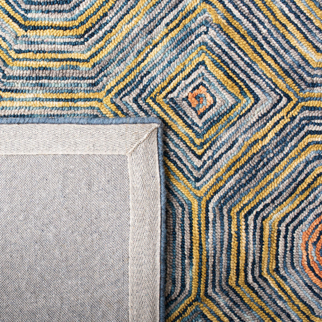 Safavieh Micro Loop Mlp638Y Green/Blue Rug.