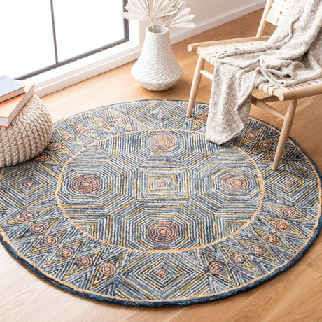 Safavieh Micro Loop Mlp638Y Green/Blue Rug.