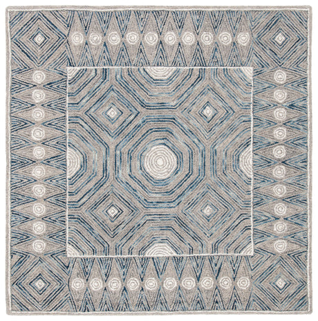 Safavieh Micro Loop Mlp639A Ivory/Blue Rug.