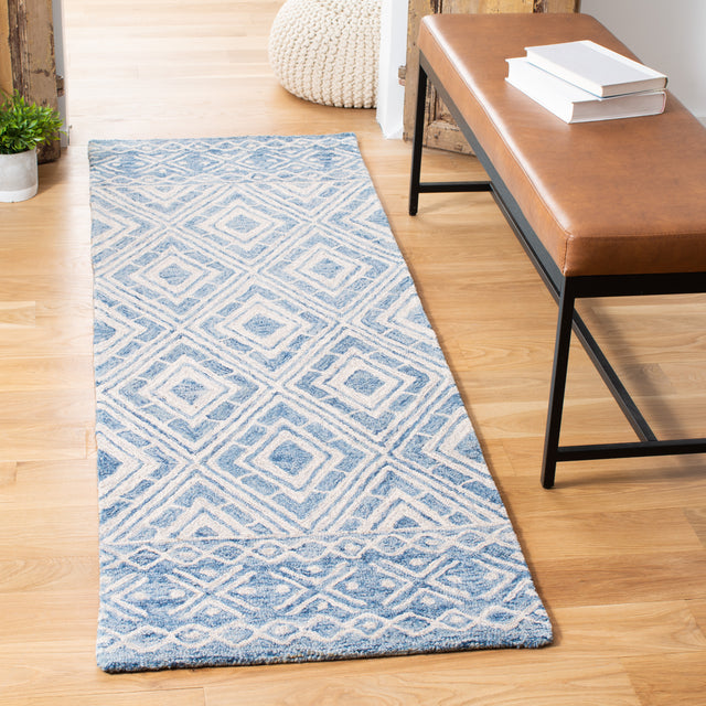 Safavieh Micro-Loop Mlp646M Blue/Ivory Rugs.