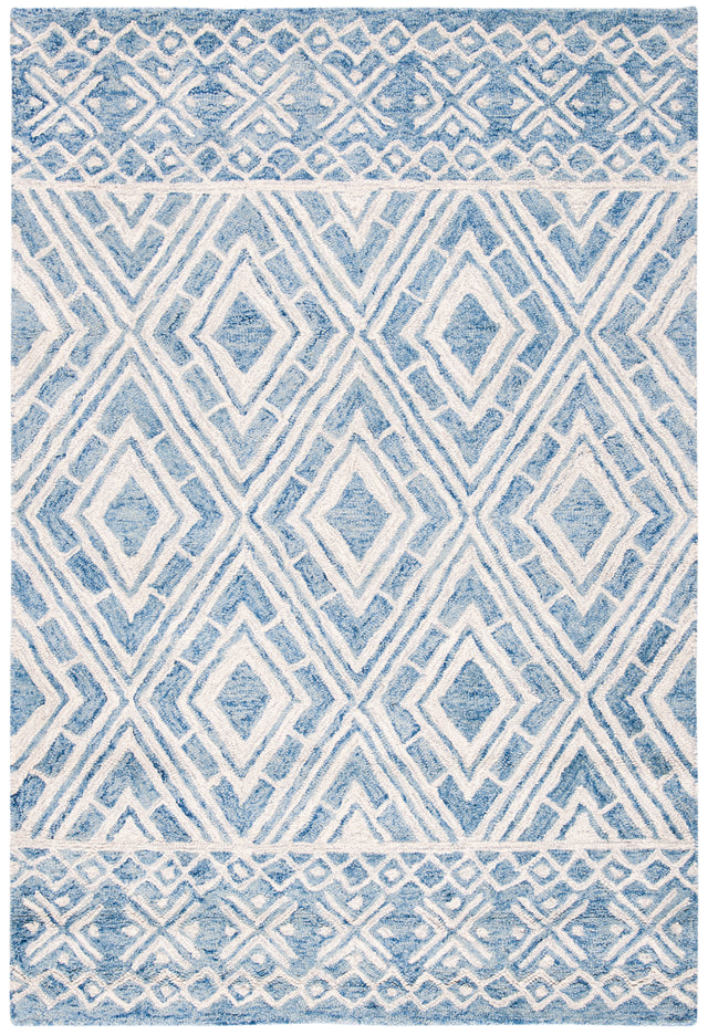 Safavieh Micro-Loop Mlp646M Blue/Ivory Rugs.