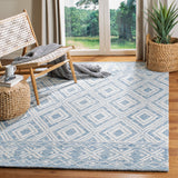 Safavieh Micro-Loop Mlp646M Blue/Ivory Rugs.