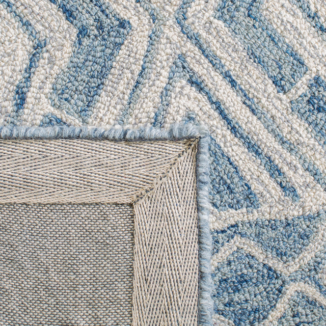 Safavieh Micro-Loop Mlp646M Blue/Ivory Rugs.