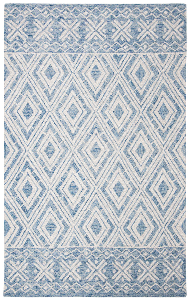 Safavieh Micro-Loop Mlp646M Blue/Ivory Rugs.