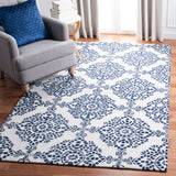 Safavieh Micro-Loop Mlp647A Ivory/Blue Rugs.