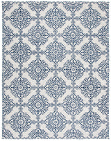 Safavieh Micro-Loop Mlp647A Ivory/Blue Rugs.