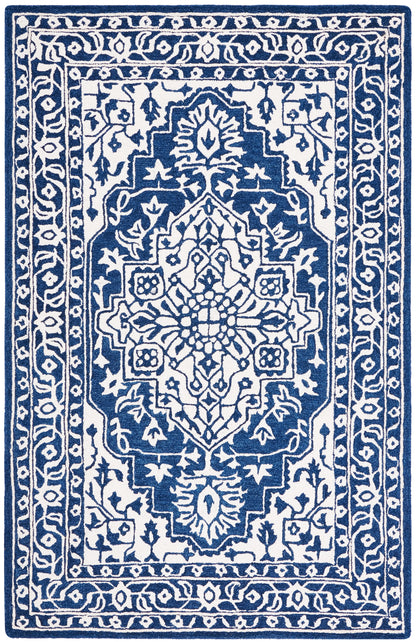 Safavieh Micro-Loop Mlp648N Navy/Ivory Area Rug