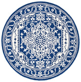 Safavieh Micro-Loop Mlp648N Navy/Ivory Rugs.