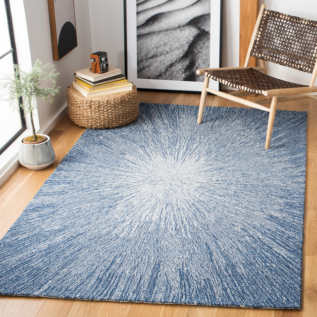 Safavieh Micro-Loop Mlp676M Blue Rugs.