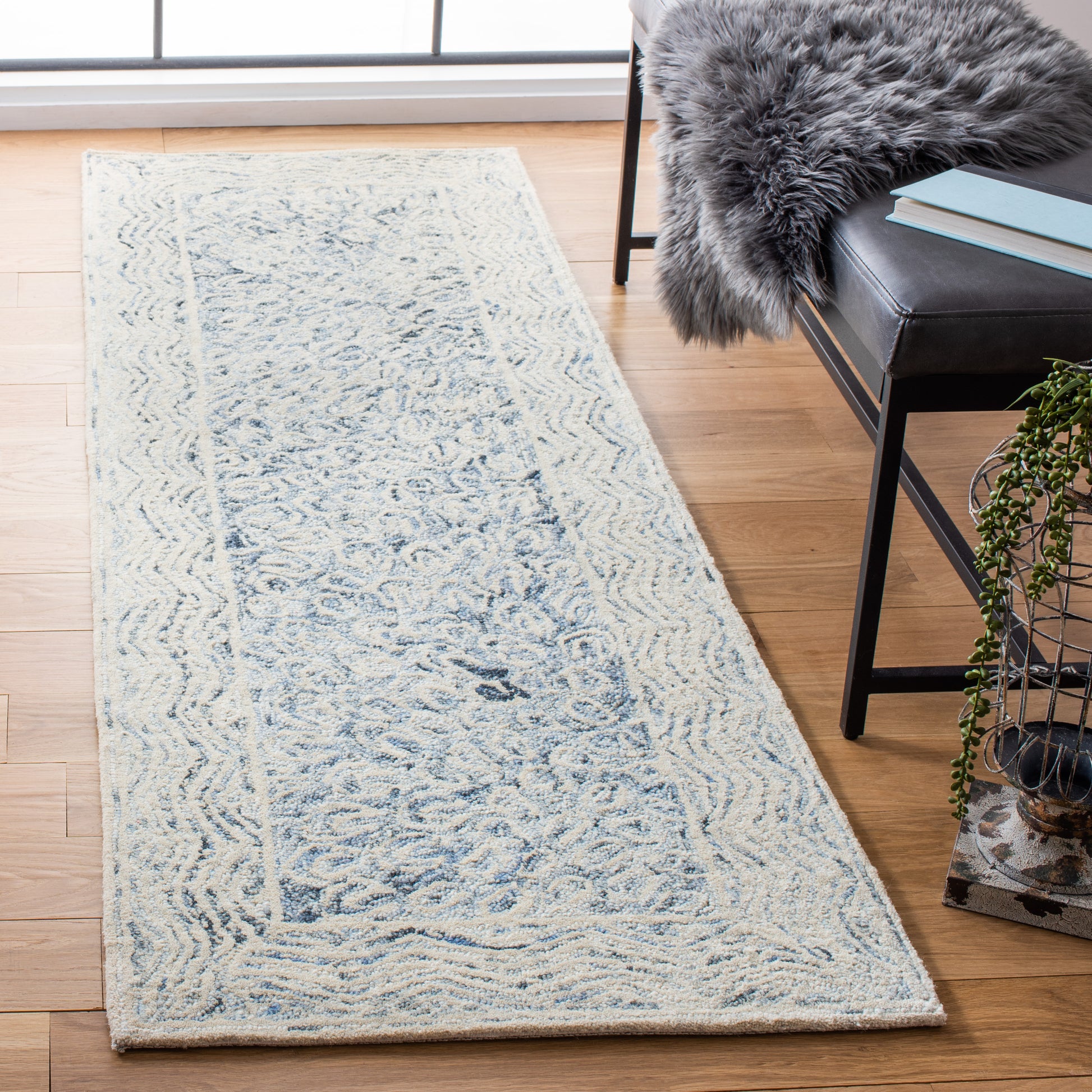 Safavieh Micro-Loop Mlp755H Charcoal Area Rug