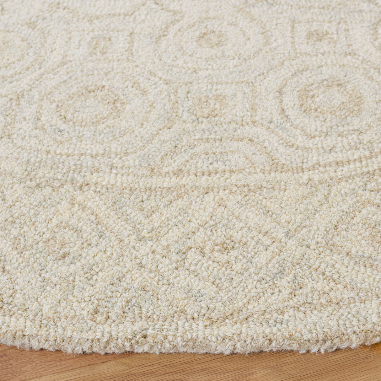 Safavieh Micro-Loop Mlp950A Ivory/Light Green Rugs.