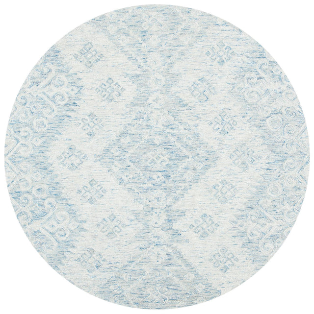 Safavieh Micro-Loop Mlp951A Ivory/Blue Rugs.