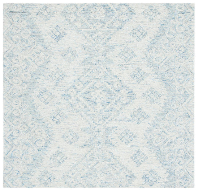 Safavieh Micro-Loop Mlp951A Ivory/Blue Rugs.