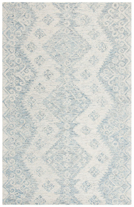 Safavieh Micro-Loop Mlp951A Ivory/Blue Rugs.