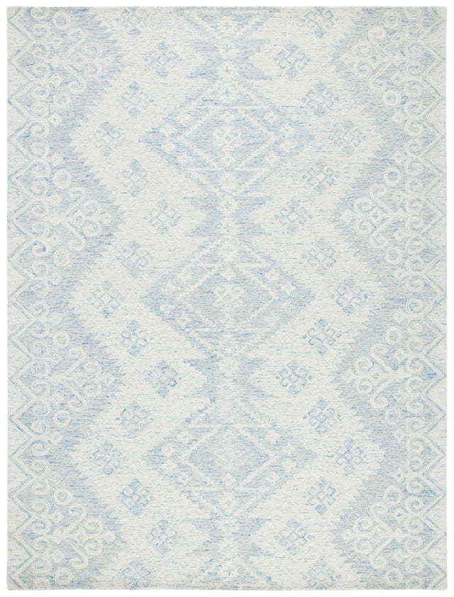 Safavieh Micro-Loop Mlp951A Ivory/Blue Rugs.