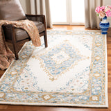 Safavieh Micro-Loop Mlp953A Ivory/Blue Rugs.