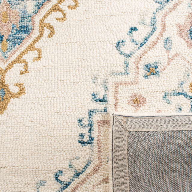 Safavieh Micro-Loop Mlp953A Ivory/Blue Rugs.