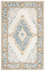 Safavieh Micro-Loop Mlp953A Ivory/Blue Rugs.
