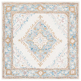 Safavieh Micro-Loop Mlp953A Ivory/Blue Rugs.