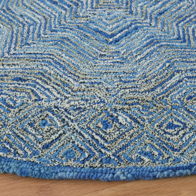 Safavieh Micro-Loop Mlp975M Blue Rugs.