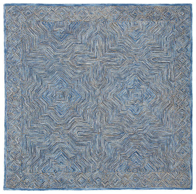 Safavieh Micro-Loop Mlp975M Blue Rugs.