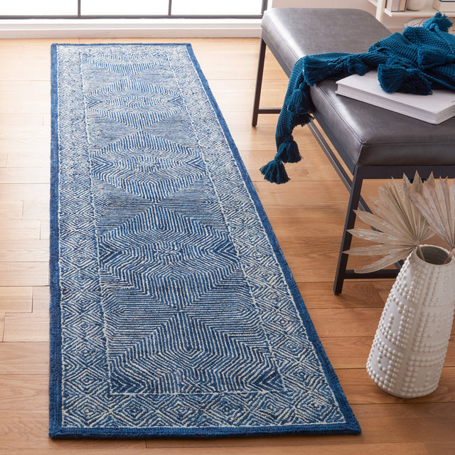 Safavieh Micro-Loop Mlp975N Navy Rugs.