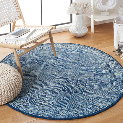 Safavieh Micro-Loop Mlp975N Navy Area Rug