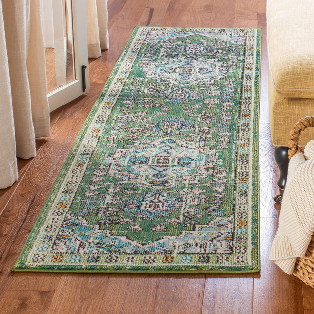 Safavieh Monaco Mnc207Y Green/Turquoise Rugs.